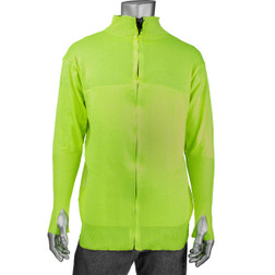PIP Kut Gard ATA PreventWear J645HV-2.5CM-TH Hi-Vis Yellow ATA Fiber Blended Cut Resistant Jacket