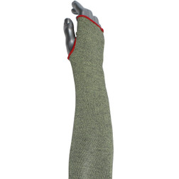 PIP Kut Gard S13ATAFR/2HA-NW-ES6T Green ATA Fiber Blended Flame Resistant Cut Resistant Sleeve