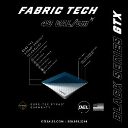 OEL AFW40LF-FL-BSJB-GTX Black Series GORE-TEX 40 Cal Arc Flash Suit Kit