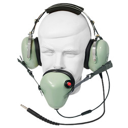 David Clark H3310 Over-The-Head Wired Airline Ground Support Headset with Microphone