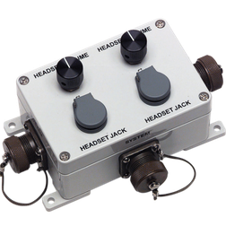David Clark U3806 12/24 VDC Surface mount Dual Headset Intercom Station