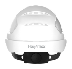 HexArmor 16-13001 Ceros 6-3/8 - 8 in HDPE AirBridge Suspension Vented Short Brim Safety Helmet - 1 Pack