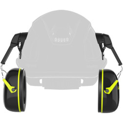 HexArmor 17-16001 K-Series Ceros K2C 25 dB Hard Hat Mounted Black Cup Slot-Adapted Earmuff - 1 Pair