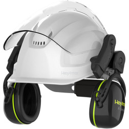HexArmor 17-18002 K-Series Ceros K2M 24 dB Hard Hat Mounted Black Cup Magnet Earmuff - 1 Pair