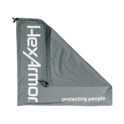 HexArmor 17-33001 16.93 x 16.14 in Helmet/Face Shield Microfiber Pouch for Ceros Safety Helmets - 1 Pack
