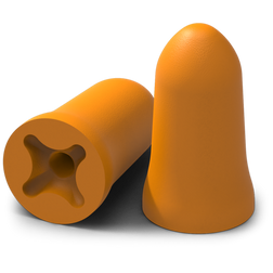 HexArmor 18-10001 accuFit 30 dB Orange Polyurethane Foam Disposable Earplug