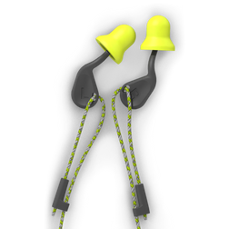 HexArmor 18-14001 simpleFit 27 dB Polyurethane Foam Hi-Viz Yellow Guided Disposable Earplug