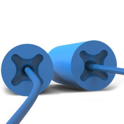 HexArmor 18-30001 accuFit 32 dB Blue Polyurethane Foam Detectable Disposable Earplug - 1 Pack