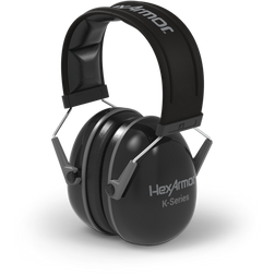 HexArmor 19-10001 K-Series Ceros K1 23 dB Over-The-Head Black Cup Earmuff - 1 Pair