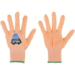 HexArmor 2051 Helix Hi-Vis Orange Cuff/Hi-Vis Orange HPPE/Steel and Fiberglass A7 Cut Level Cut-Resistant Gloves - 12 Pair