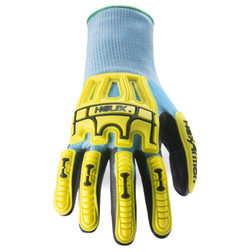 HexArmor 3012 Helix Core series Blue/Black/Violet HPPE/Steel/Fiberglass/Polyester A5 Cut Level Cut-Resistant Gloves - 12 Pair