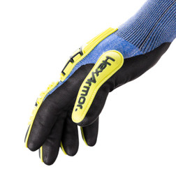 HexArmor 3016 Helix Black/Blue/White/Violet Ultra-Thin HPPE/Steel A4 Cut Level Cut-Resistant Gloves - 12 Pair