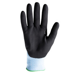 HexArmor 3023 Helix Black/Blue HPPE/Steel/Fiberglass/Polyester A5 Cut Level Cut-Resistant Gloves - 12 Pair