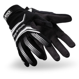HexArmor 4032 Chrome Series Black/White SuperFabric A8 Cut Level Cut-Resistant Gloves - 12 Pair