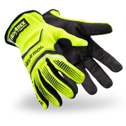 HexArmor 4033 Chrome Series Black/Hi-Vis Yellow/Lime SuperFabric A8 Cut Level Cut-Resistant Gloves - 12 Pair