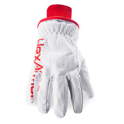 HexArmor 4066W Chrome SLT White/Violet Buffaloskin Leather A7 Cut Level Winter Gloves - 12 Pair