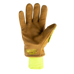 HexArmor 4090IMPW Chrome Series Brown Cowhide Leather A8 Cut Level Cut-Resistant Gloves - 12 Pair