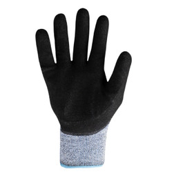 HexArmor 9013 9000 Series Black/Gray Polyethylene and Glass Fiber A8 Cut Level Cut-Resistant Gloves - 12 Pair