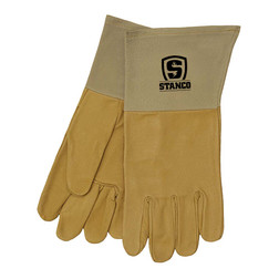 Stanco 2106 Tan Grain Pigskin Leather Gunn Pattern Welding Gloves - Pair