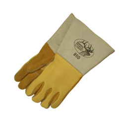 Stanco 850 Gold Grain Elk Skin Leather Insulated Back Reversible Welding Gloves - Pair