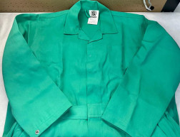 Stanco FR685 Cotton 9 oz Green Standard Jumpsuit Style Coverall - Each