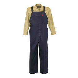 Stanco FRI670NB 11.5 Cal Indura® Cotton Navy Blue Full-Featured Deluxe Style Bib Overall - Each