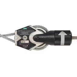 MSA 10219289 Temporary Cable Horizontal Lifeline, 2 Workers, 60 ft with Bypass Shuttles
