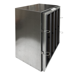 Omni CleanAir OCVBANK2424-KIT Housing with Replaceable V-Bank Carbon Filter