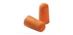 3M 1100  Foam Earplug, Bright Orange, Uncorded and Tapered - Box of 200 Pairs