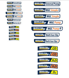 Gas Clip BUBBLE LABEL-MGC-S Bubble Label for MGC Simple Gas Detector - 4 Pack