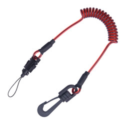KStrong Kaptor DL100601 2.2 lb Polymer Clip2Loop Coil Tether - 10 Pack