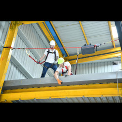 KStrong UFA40010 Wrangler 100 ft Adjustable 4-Person Capacity Horizontal Lifeline System - Each