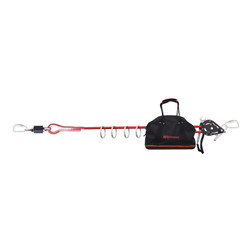 KStrong UFA40010 Wrangler 100 ft Adjustable 4-Person Capacity Horizontal Lifeline System - Each