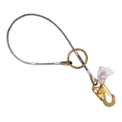 KStrong UFA71000 5/16 in Galvanized Steel Choker Pass Thru Anchor Sling with Snap Hook & O-Ring - Each
