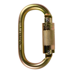 KStrong UFC401101 0.67 in 3600 lb Oval Shaped Quarter Turn Locking Carabiner - Each