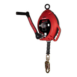 KStrong BRUTE UFS310 3/16 in Plastic Housing 3-Way Rescue Retrieval Self-Retracting Lifeline with Snap Hook - Each