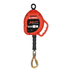 KStrong BRUTE UFS3101 Steel Quarter Turn Locking Carabiner Self-Retracting Lifeline with Carabiner - Each