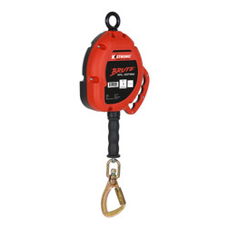 KStrong BRUTE UFS3101 Steel Quarter Turn Locking Carabiner Self-Retracting Lifeline with Carabiner - Each