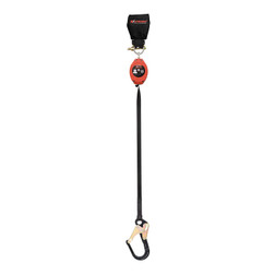 KStrong BRUTE Backer UFS356106 Aluminum Rebar Hook Leading Edge Web Self-Retracting Lifeline with Snap Hook & Shock Pack - Each