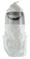 Bullard 20SICT CC20 Series Dupont Tychem 4000 Replacement Double Bib Respirator Hood with Taped Seams - 1 Box