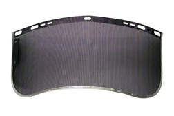 Bullard 8S24 Black Metal Mesh Breathable Fog-free General Purpose Visor - Each