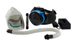 Bullard EVAHL20LF2M EVAH Series Rechargeable Lithium 7-8.5 cfm Loose Fitting Powered Air-Purifying Facepiece Respirator System - Each