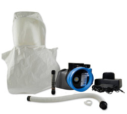 Bullard EVAHLRT4TNC EVAH Series Rechargeable Lithium 7-8.5 cfm Loose Fitting Powered Air-Purifying Hood Respirator System - Each
