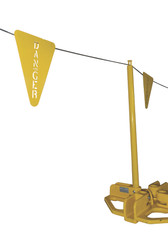 Guardian Stamped Steel Warning Flag (15038)