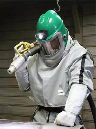 Bullard GVXFGNPKBTS35 GVX Series Abrasive Blasting Supplied Air Respirator Assembly - Each