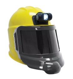 Bullard GVXYLWPKBTS35FRIGITRON GVX Series Yellow Abrasive Blasting Supplied Air Respirator Assembly - Each