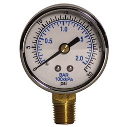 Bullard S19683 0-30 psi Pressure Gauge - Each