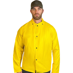 Louisiana Professional Wear 200SCJ Yellow PVC Coated Nylon Industrial Waterproof Protective Rain Jacket - Each