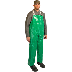 Louisiana Professional Wear 250BTR Kelly Green PVC/Polyester/PU Industrial Waterproof Protective Bib Trouser - Each