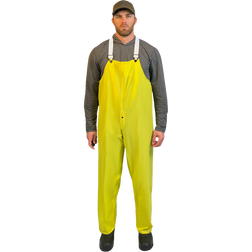 Louisiana Professional Wear 400BTF Yellow Polyurethane/Nylon Industrial Waterproof Protective Bib Trouser - Each